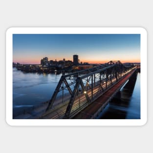 Alexandra Bridge over the Ottawa river Sticker